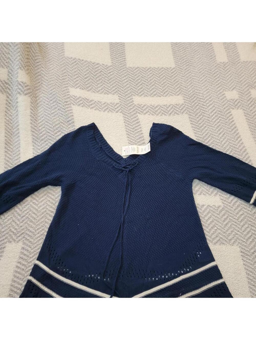 Hanna Andersson Women's Navy and Blue Cardigan